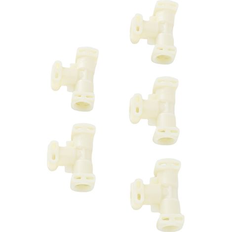 Set mit 5 3-Wege-T-Stücken als Ersatzschlauch für Jura Kaffeemaschinen, Flüssigkeitstyp, mit O-Ringen und Schlauchschellen. (1/5)