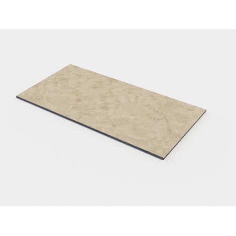 Sol PVC à effet béton avec motif pierre, planches massives 6 mm, couche d'usure 1 mm, compatible chauffage au sol (1/5)