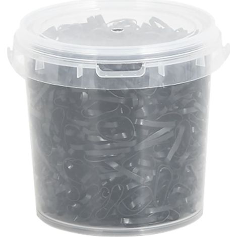 vidaXL Elastici per Trecce Cavallo 1500 pz Neri in Silicone (1/5)
