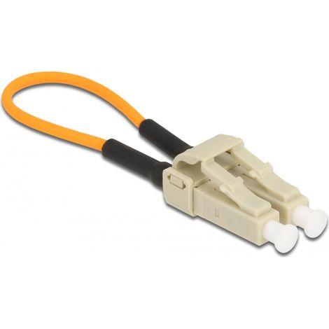 Delock Adaptador de loopback de fibra Ã³ptica LC / OM1 multimodo beige