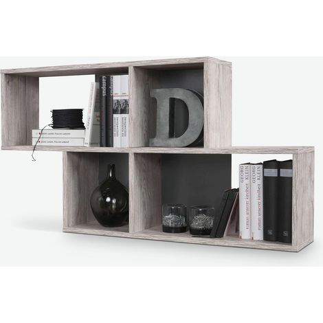 Nick  Legno laminato - Bianco / grigio