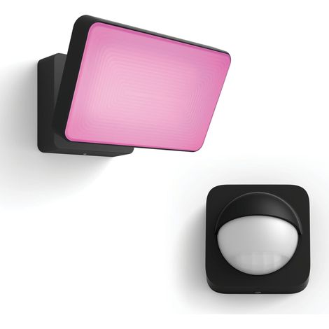 Philips Hue Discover Projecteur (Noir) Lumière blanche et colorée - Incl. Détecteur de mouvement extérieur - White and Color Ambiance (1/5)