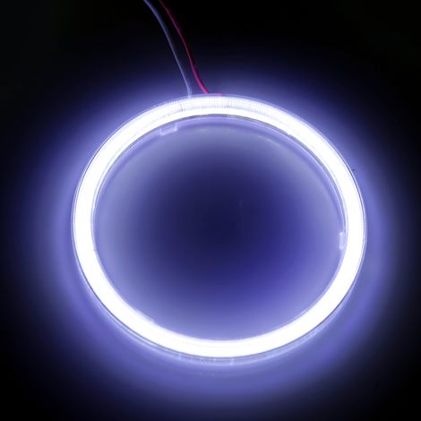 1 paire Anneaux Halo Angel Eye COB LED Phare DRL pour Moto Auto 110mm (1/5)