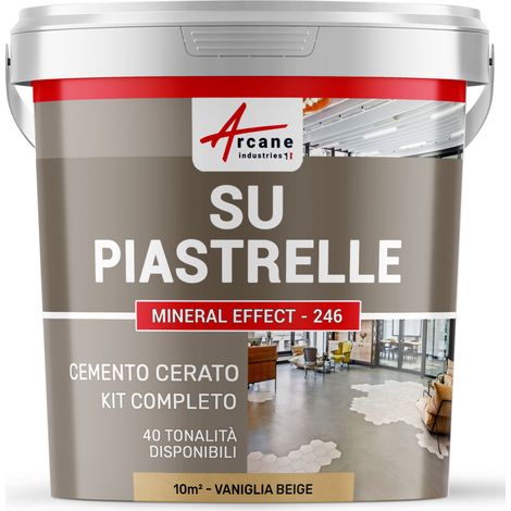 Microcemento su piastrelle - 10 m² (in 2 strati) Vaniglia Beige - ARCANE INDUSTRIES