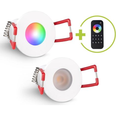 Einbaustrahler Mini Livorno 3W RGBW IP65 - Farbe: weiß - Anzahl: 2x (1/5)