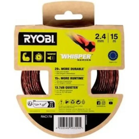 Ryobi RAC179 Rundfaden-Freischneider-Trimmer, 2,4 mm x 15 m (1/3)