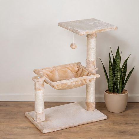 Arbre à chat beige 50 x 36 x 70 cm (1/5)