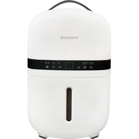 Déshumidificateur d'air BESTHERM - Nova 5L/jour, fonction purificateur d'air, filtre à charbon actif anti-odeurs, avec minuterie 24h (1/5)
