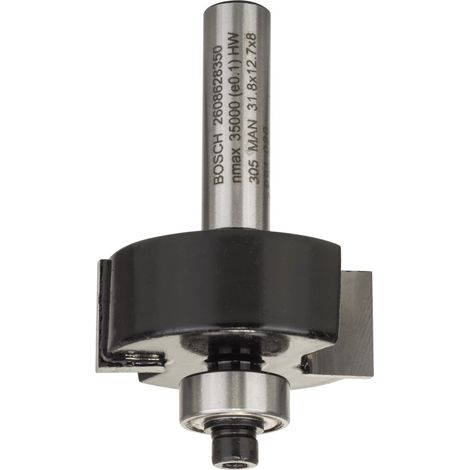 Bosch rebajadora, 8 mm, B 9,5 mm, L 12,7 mm, G 54 mm - 2608628350 (1/4)