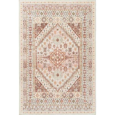 Tapis de salon 4060cm orange imitation cachemire lavé tapis de sol lavable tapis rétro grande surface tapis anti-salissure décoration de la maison (1/4)