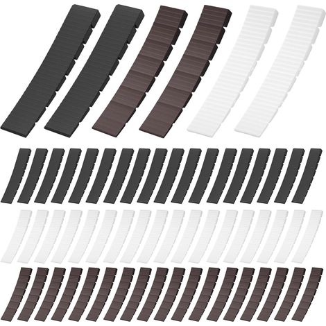 Lot de 60 cales de nivellement en plastique pour meubles, armoire, commode, pieds de chaise de table (1/5)