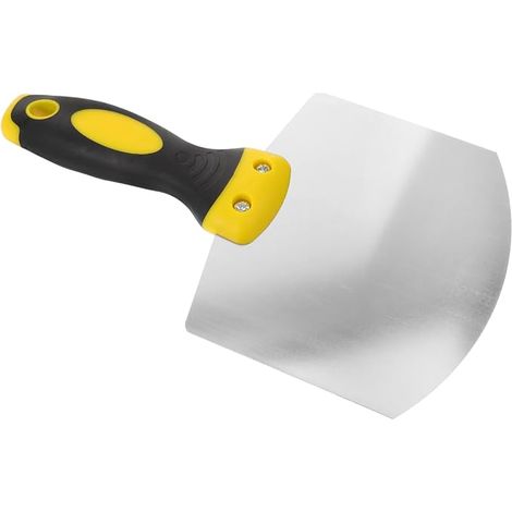 2 ergonomische Edelstahl-Spachtel für Trockenbauarbeiten, Renovierung und Reinigung, zum Auftragen von Materialien, für Wandreparaturen, in Küche und Bad (1/5)