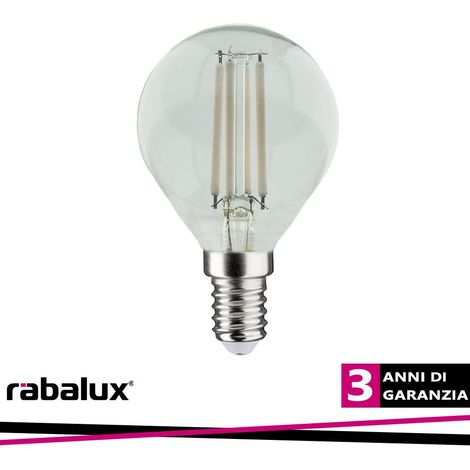 FIL. LED, E14 G45, 6W, 800LM, 3000K - Luce CALDA (1/2)