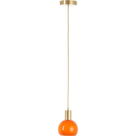 Arancia Pendelleuchte, Glas, orange, Durchmesser 14,5 cm, E27 BRILLIANT (1/5)