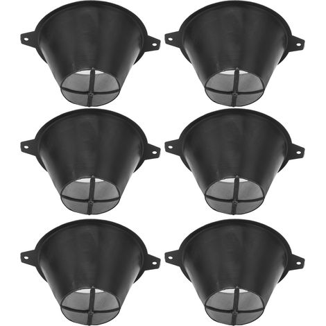 6 Kunststoff-Farbfilter mit feinem Nylongewebe, wiederverwendbare Siebe für Lebensmittelreste, Wasser und Öl (1/5)
