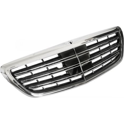 Grille calandre Mercedes classe S W222 de 2013 a 2017 Noir Chrome-42695392 (1/4)