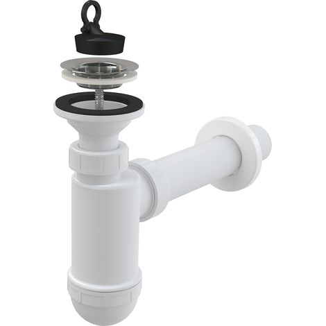 Alcadrain Siphons - Waschtischsiphon, Durchmesser 40 mm, Gitterrost aus Edelstahl DN63 A41