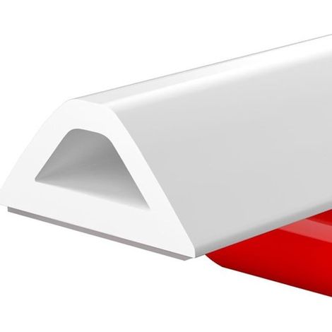 Seuils de douche - 20031,5 cm - Bande anti-eau - Stop-eau - Silicone - Blanc - Pliable - Auto-adhésif - Pour évier de cuisine, rebord de fenêtre, bord de baignoire (1/5)