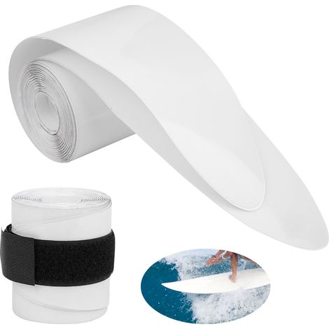 2 bandes de protection en PVC transparent pour rails de planche de surf ou de paddle