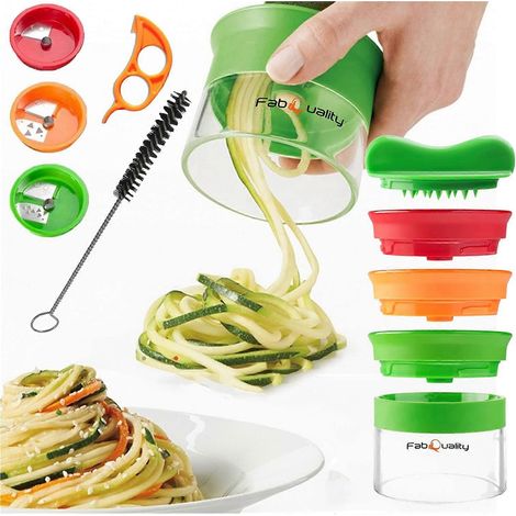 Coupe-légumes spiraliseur 3 en 1 pour spaghettis de légumes (1/4)