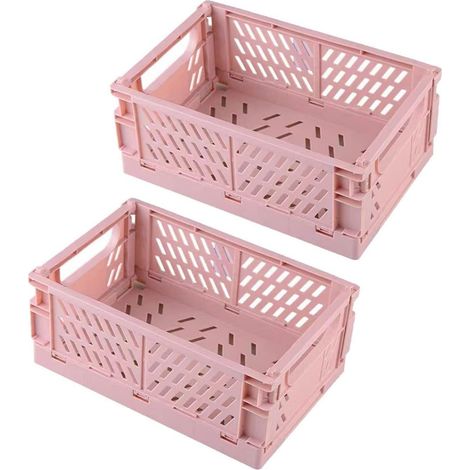Caja De Almacenamiento - 25 5x15x9 7 Cm - Plegable - Apilable - Para Cocina Hogar Y Oficina - 2 Unidades (1/5)
