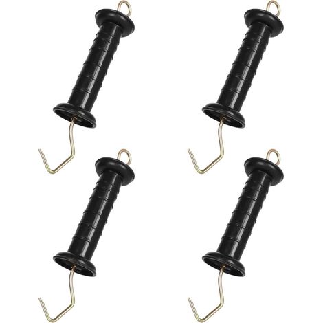 Poignée de portail avec crochet,Poignées de portail avec crochets, Poignée de portail pour clôture électrique,Kit de portail pour clôture électrique,adapté pour clôture électrique de pâturage (1/5)