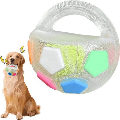 Balle résistante et durable pour chiens à mâcher agressifs, en forme de bouteille, en caoutchouc solide, idéale pour les chiens de races moyennes et grandes. (1/5)
