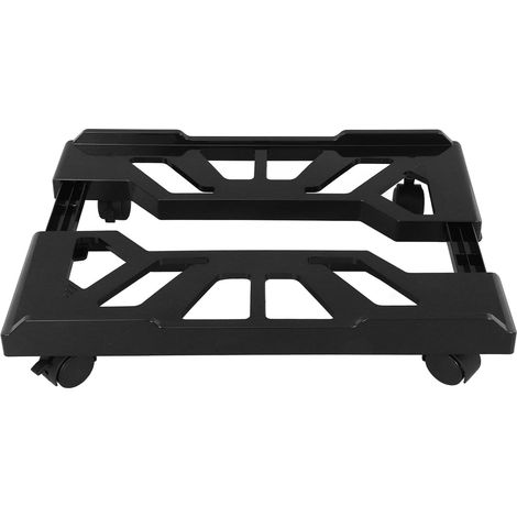 Support de Tour D'ordinateur Noir roulettes, Compatible Plupart des Boîtiers Pc, Matériau Abs et Pc, pour Bureau à Domicile Bureau (1/5)