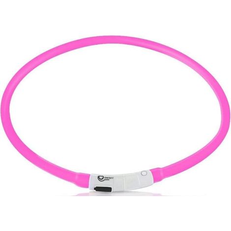 Collier Led Pour Chien - 70 Cm - 3 Modes D Eclairage - Rechargeable Usb - Résistant Aux Intempéries - 1 Piece