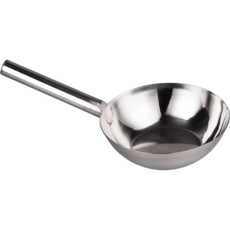 Edelstahl Wasserschöpfkelle mit Griff Robuste Küchenkelle für Wasser und Gemüsewaschen (1/5)