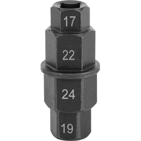 Clé hexagonale noire pour démontage et montage d'essieu de moto, outil pour moyeu de roue de moto (1/5)