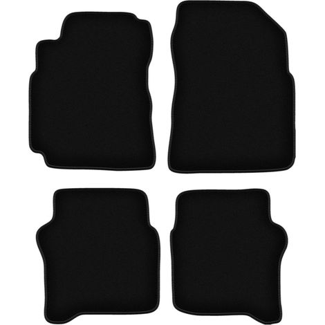 BASIC schwarze Veloursmatten für: Nissan Primera P12 Kombi, Limousine, Liftback (2001-2007)