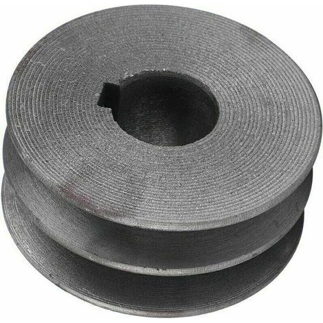 Doppelrillen-Metallriemenscheibe für Antriebsrad, Werkstatt-Synchronrad, 72 mm Außendurchmesser, 24 mm Innendurchmesser, 8 mm Klasse (1/5)