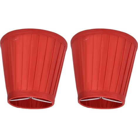 Abat-jour en tissu artisanal torsadé, style européen, lot de 2 pour ampoules à pince, culot E14, idéal pour lampes sur pied, table, suspension et applique (en vente par paire) PX31 (1/5)