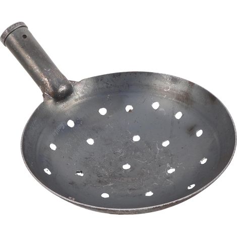 Mistschaufel aus Eisen mit Flachem Griff 23cm Siebkopf zur