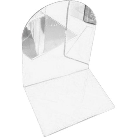 1 Paar Buchhalter, dick, rutschfest, transparent, Acryl, dekorativ, schwer, L-förmig, weiß, für Schreibtisch, Studentenzimmer oder Büro (1/5)