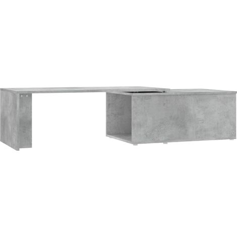 Maison Exclusive - Couchtisch Betongrau 150x50x35 cm Holzwerkstof