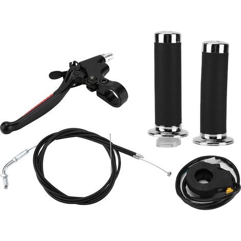 Kit de poignée d'embrayage d'accélérateur, remplacement ergonomique étanche pour moteur de vélo motorisé 49cc 60cc 66cc 80cc (1/5)