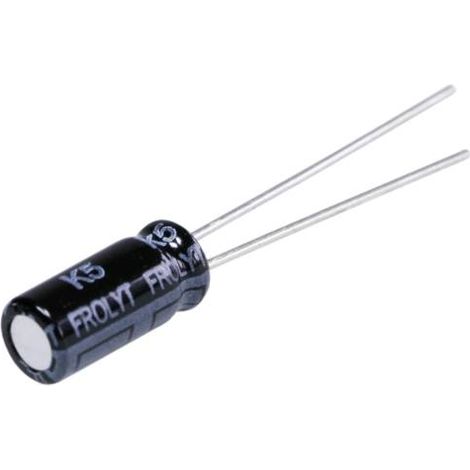 Frolyt E-RF3042 Condensateur électrolytique sortie radiale 5 mm 220 µF 16 V 20 % (Ø x L) 8.7 mm x 12.7 mm 1 pc(s) V182543