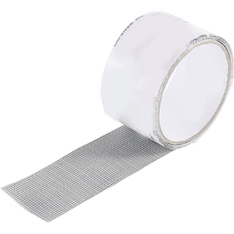 Kit de réparation d'écran pour porte moustiquaire - En fibre de verre - Trous de réparation pour moustiquaires, portes, rideaux - Gris (1/4)