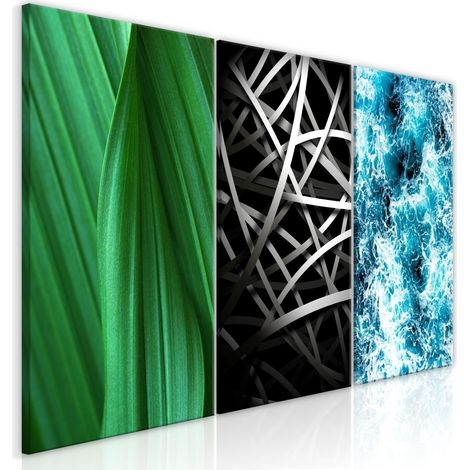 Quadro - Structures in Nature (3 Parts) - 120x60 (1/4)