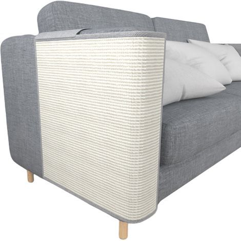 Tapis de protection pour canapé avec grattoirs pour chat réutilisables. (1/5)