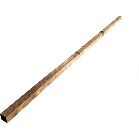 Lot de 6 Tasseaux Sapin Traité marron, L.2,40 m x l.4,35 cm x Ep.43,5 mm
