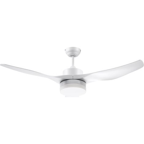 Ventilateur de plafond avec éclairage LED, 3 modes, télécommande, 6 vitesses, Ø 132 x 40 cm (1/5)