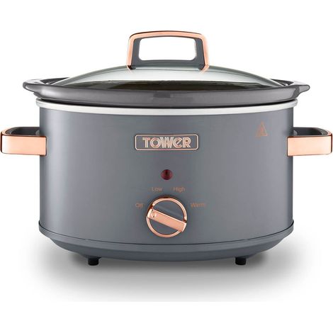 Tower Cavaletto 3.5L Slow Cooker Grey (1/8)
