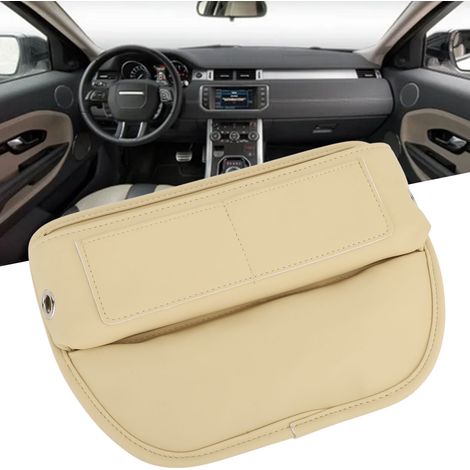 Autositz-Aufbewahrungsbox – Wasserdichte PU-Aufbewahrungsbox für SUV, LKW, Wohnmobil – Beige – 29 x 21 cm (1/5)