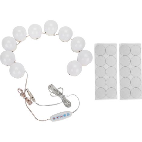 10 ampoules LED colorées pour miroir de maquillage, éclairage festif mariage, décoration lumineuse (1/5)