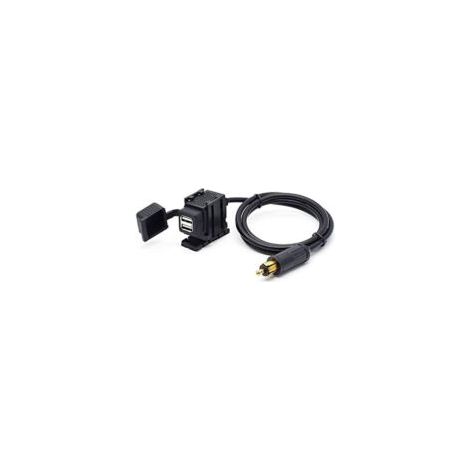 DIN Hella Dual-USB-Motorradladegerät, Netzteil 2,1 A mit 1,8 m Kabel für Handy/iPhone/Navigationsgerät - Crezuo (1/3)