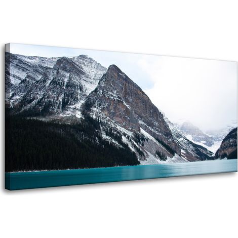 Leinwanddruck Naturlandschaft See 80x40 cm