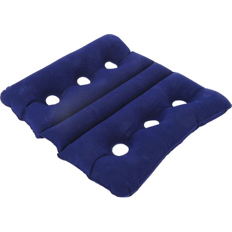 Coussin anti-escarres ergonomique pour fauteuil roulant, siège de bureau ou médical, aéré et pliable avec 6 trous de ventilation. (1/5)
